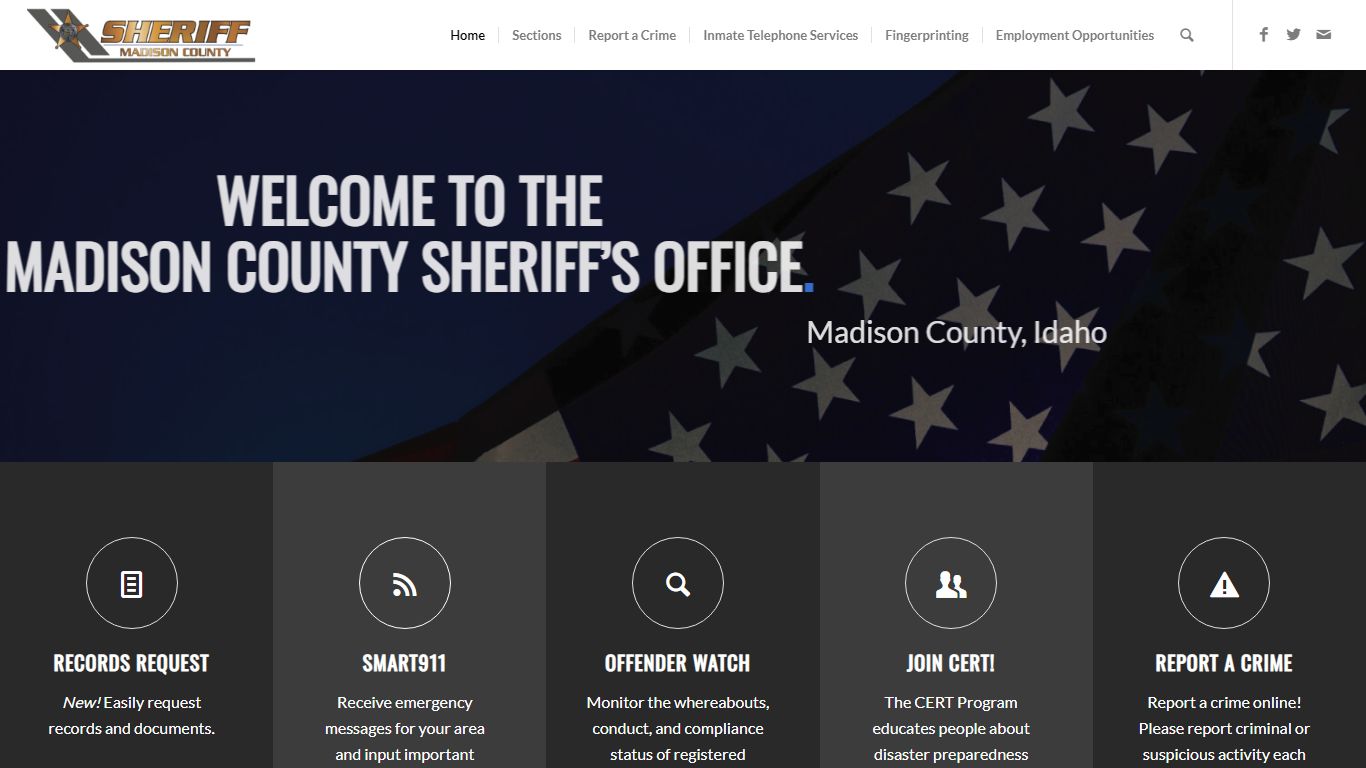 Home | Madison County Sheriff's Office | Rexburg, Idaho
